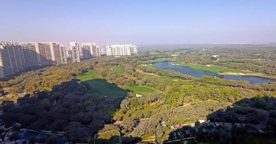 DLF The Dahlias — golf course and lake view